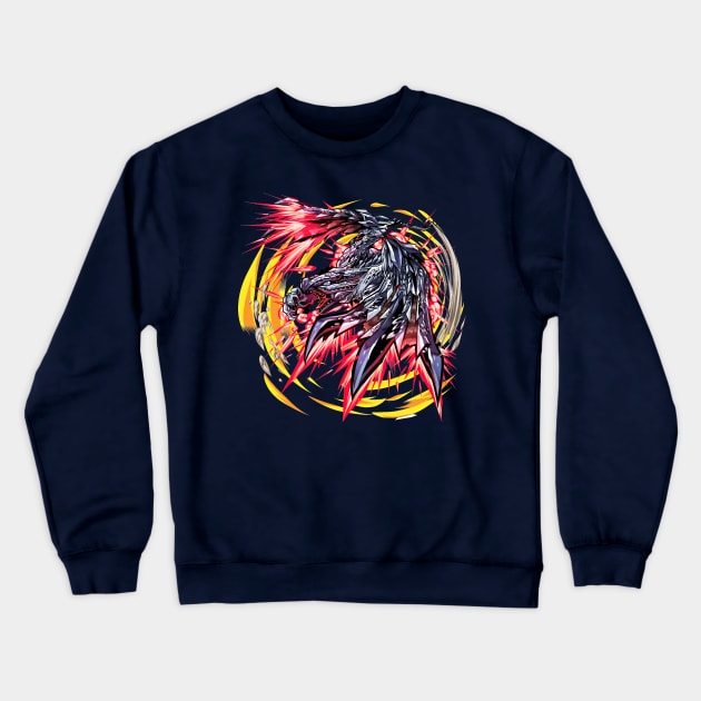 Jet Wyvern Crewneck Sweatshirt by Ashmish